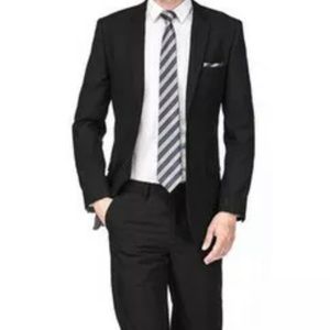 Men’s SLIM Fit Black Suit 40R NEW